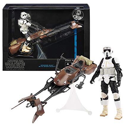 Biker Scout (With Speeder Bike) - Hasbro (Star Wars: The Black Series (6”)) action figure collectible - Main Image 2