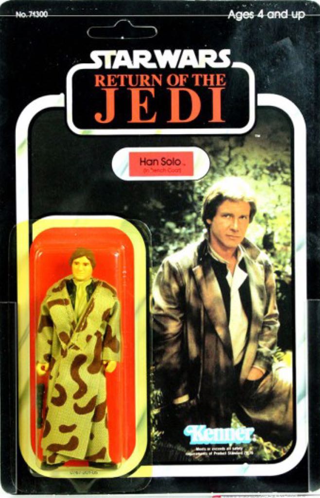 Han Solo Trench Coat (Printed Lapels) - Kenner (Star Wars: Original Kenner Collection) action figure collectible - Main Image 2