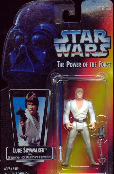 * Loose Luke Skywalker (Long Lightsaber) - Hasbro (Star Wars: Power Of The Force) action figure collectible - Main Image 2