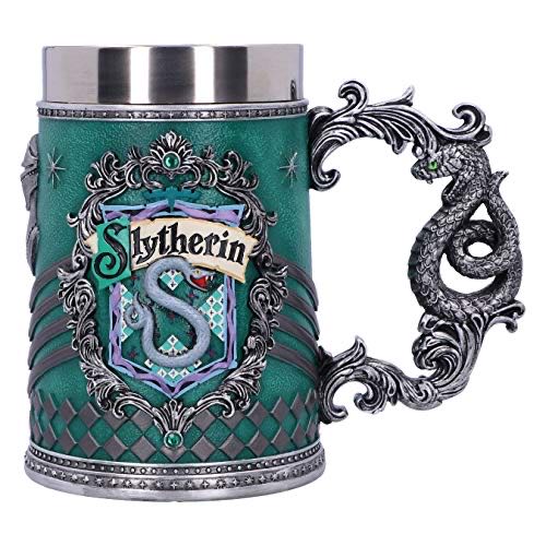 Nemesis Now Harry Potter Slytherin Hogwarts House Collectible Tankard 1 Count Pack Of 1 Green Silver  action figure collectible [Barcode 801269143213] - Main Image 1