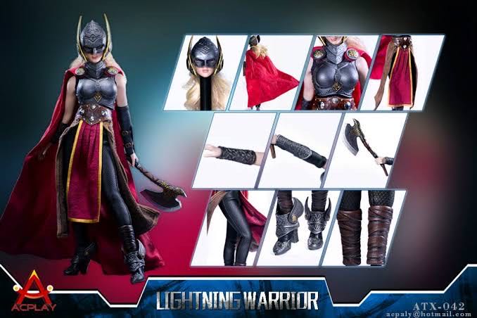 Lightening Warrior (Lady Thor) - AC Toys (Thor) action figure collectible - Main Image 4