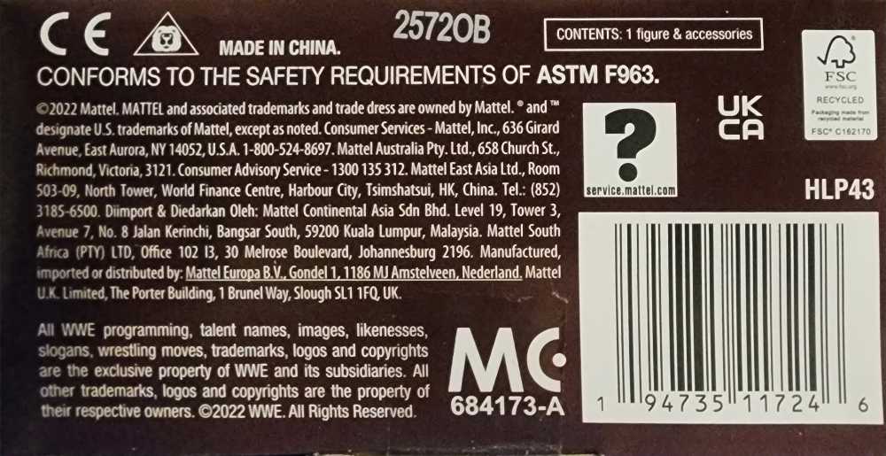 Wwe Legends Series 17 Elite Collection Ultimate Warrior In Hand!!! - Mattel Wwe (WWE) action figure collectible [Barcode 194735117246] - Main Image 4