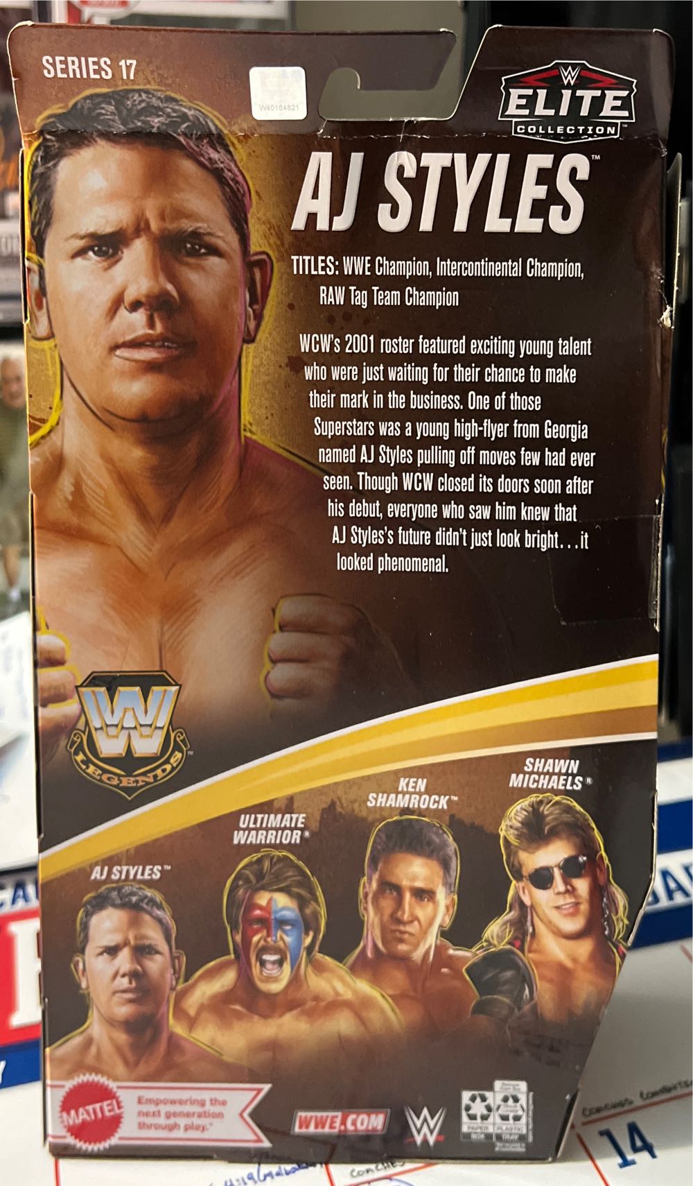 AJ Styles - Mattel (WWE Elite Legends) action figure collectible [Barcode 194735117222] - Main Image 2