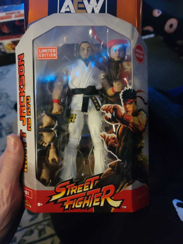 Matt Jackson (Ryu) - Jazwares (AEW Street Fighter Limited Edition) action figure collectible [Barcode 191726436140] - Main Image 2