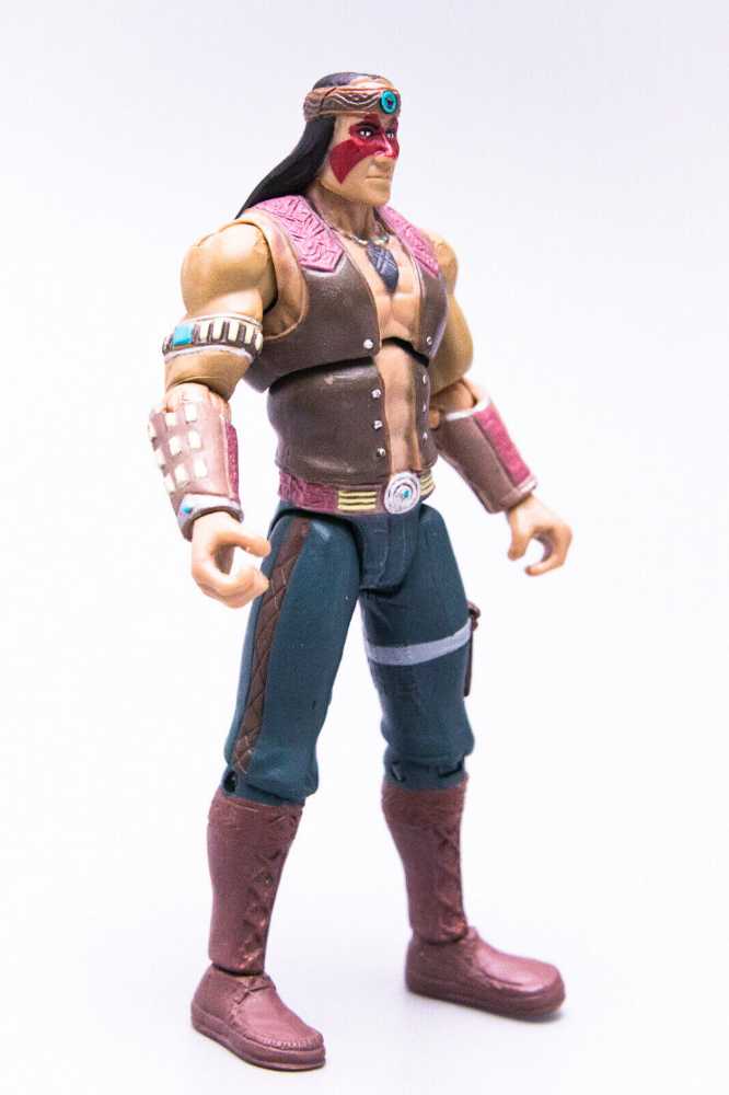 Jazwares Mortal Kombat 9 Nightwolf 4” Action Figure - Warner Bros./Mattel action figure collectible [Barcode 681326132431] - Main Image 3