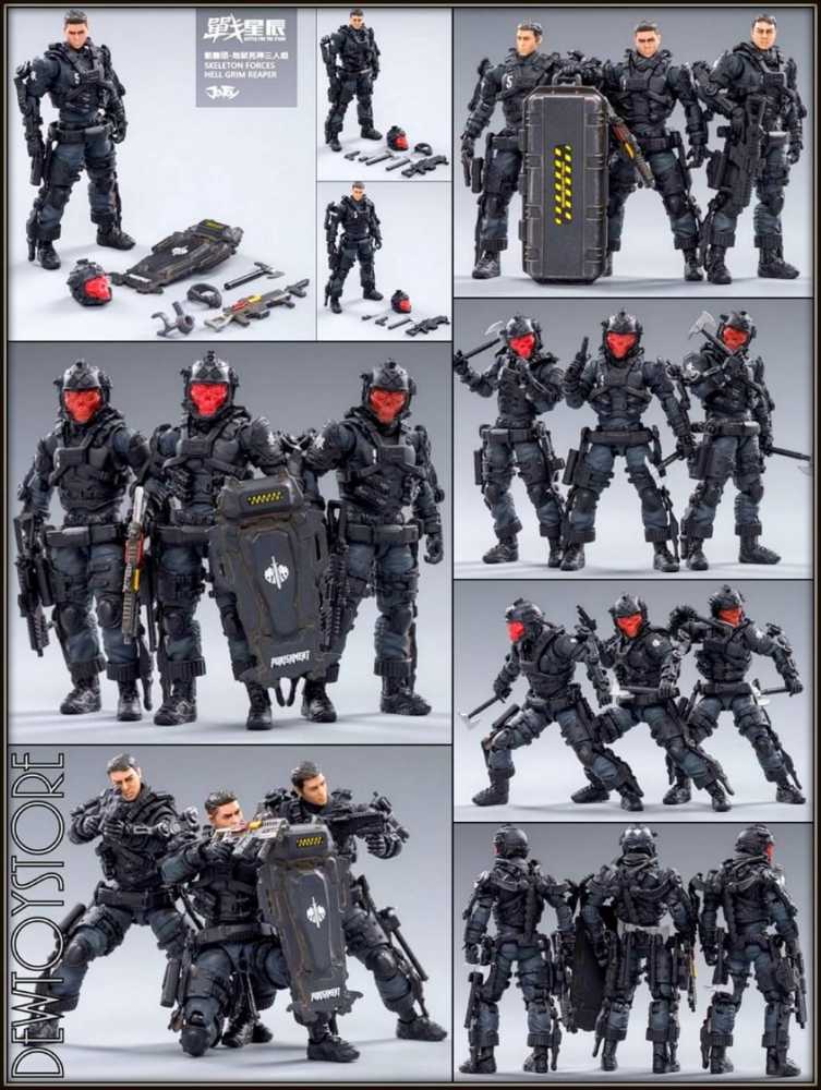 Joytoy Skeleton Forces Hell Grim Reaper 1 18 - Joytoy (Battle For the Stars) action figure collectible [Barcode 6973130370135] - Main Image 3