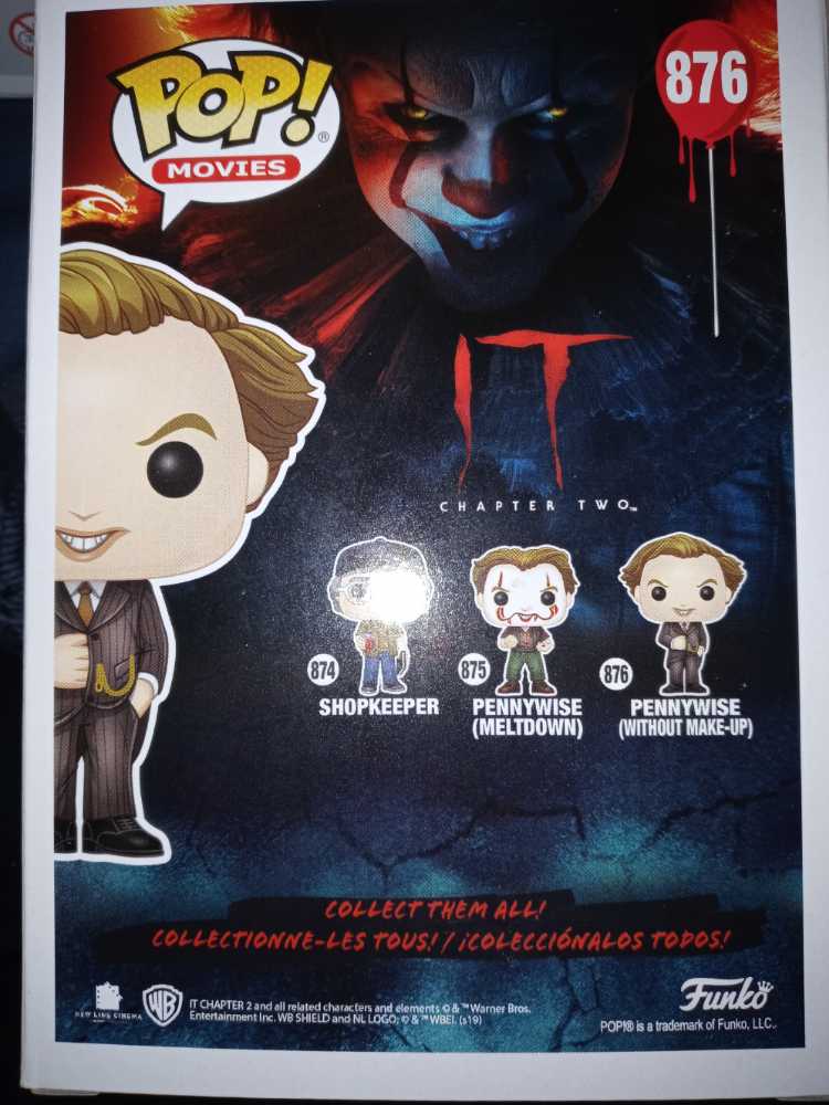IT Chapter 2: Pennywise Without Makeup #876 - Funko (IT) (IT (2019)) action figure collectible [Barcode 889698456593] - Main Image 2