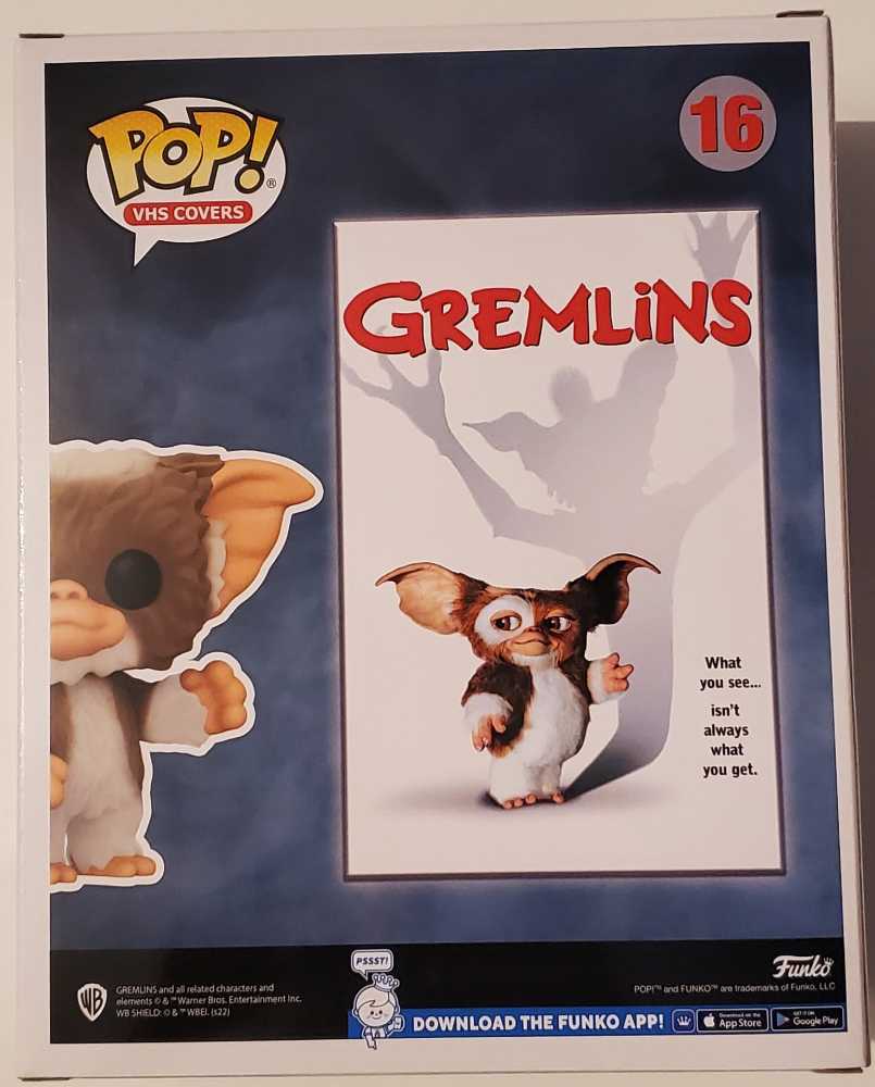 16 Gizmo (Flocked) (Size) - Gremlins - Funko (Funko Pop! VHS Covers) action figure collectible [Barcode 889698609999] - Main Image 4