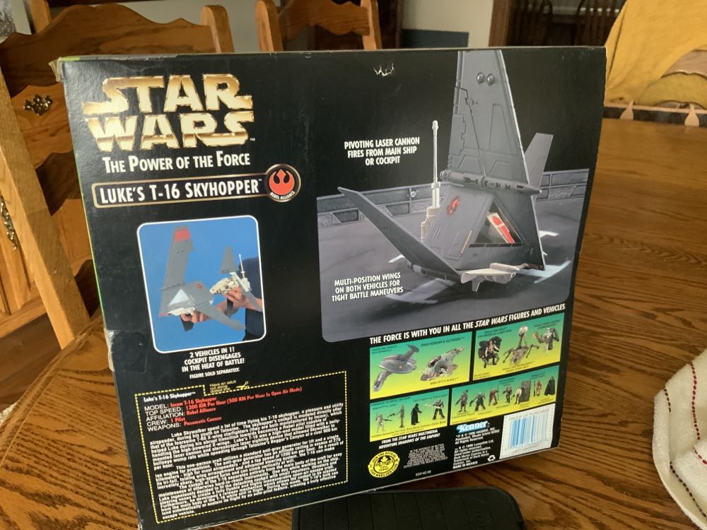 Luke’s T-16 Skyhopper - Hasbro (Star Wars Power Of The Force (Green Card)) action figure collectible [Barcode 076281696638] - Main Image 2