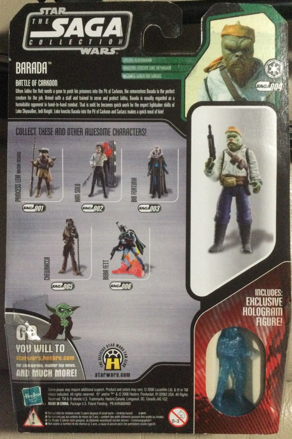 Saga Collection - #4 - Barada - Hasbro (Return Of The Jedi) action figure collectible - Main Image 2