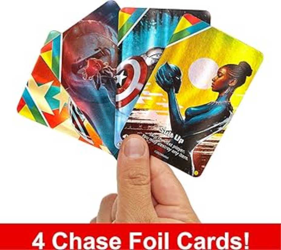 2022 Uno Ultimate Marvel Card Game With 4 Collectible Foil Cards Character-themed Decks & Special Rules   action figure collectible [Barcode 194735077038] - Main Image 4
