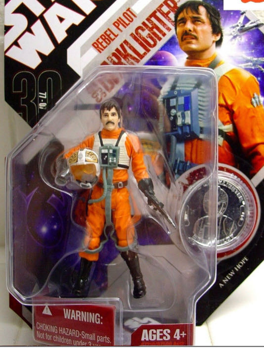 * Loose Biggs Darklighter (Rebel Pilot) #13 TAC - Hasbro (Star Wars: 30th Anniversary Collection) action figure collectible - Main Image 2