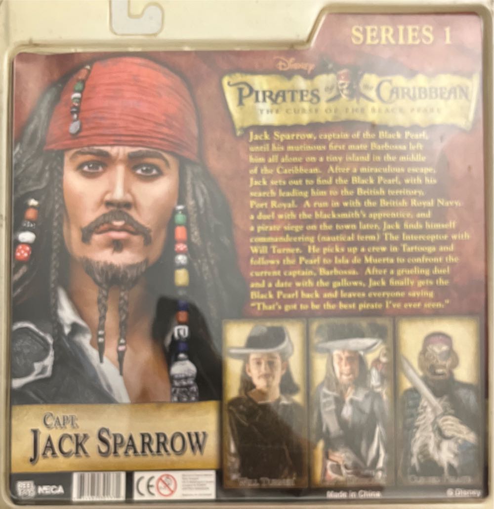 Captain Jack Sparrow  (Pirates of the Caribbean: TCOTBP) action figure collectible [Barcode 634482301371] - Main Image 3