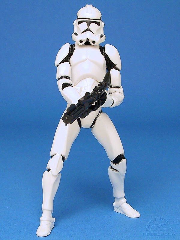 Clone Trooper (Green) Kneeling - Hasbro (Star Wars - Revenge Of The Sith) action figure collectible [Barcode 653569039792] - Main Image 2