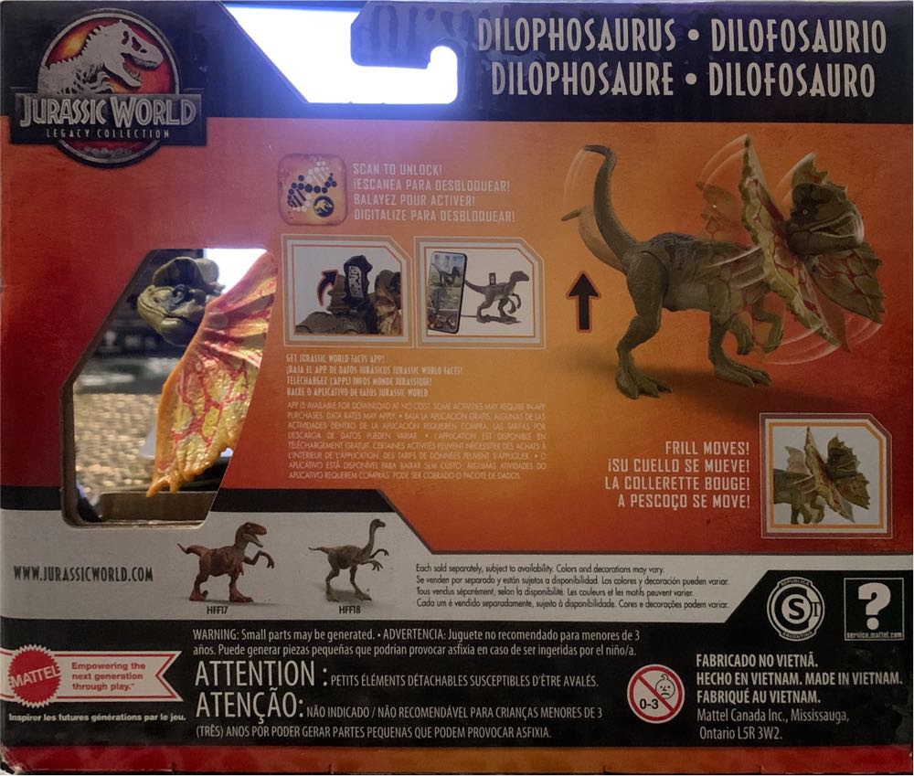 Dilophosaurus - Mattel (JW Legacy Collection) action figure collectible [Barcode 194735038688] - Main Image 4