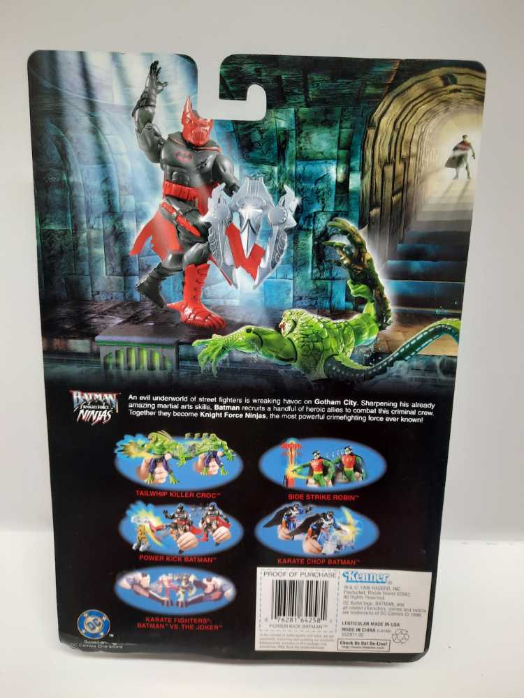 (Deluxe) Power Kick Batman - Kenner (Batman: Knight Force Ninjas) action figure collectible [Barcode 076281642581] - Main Image 2