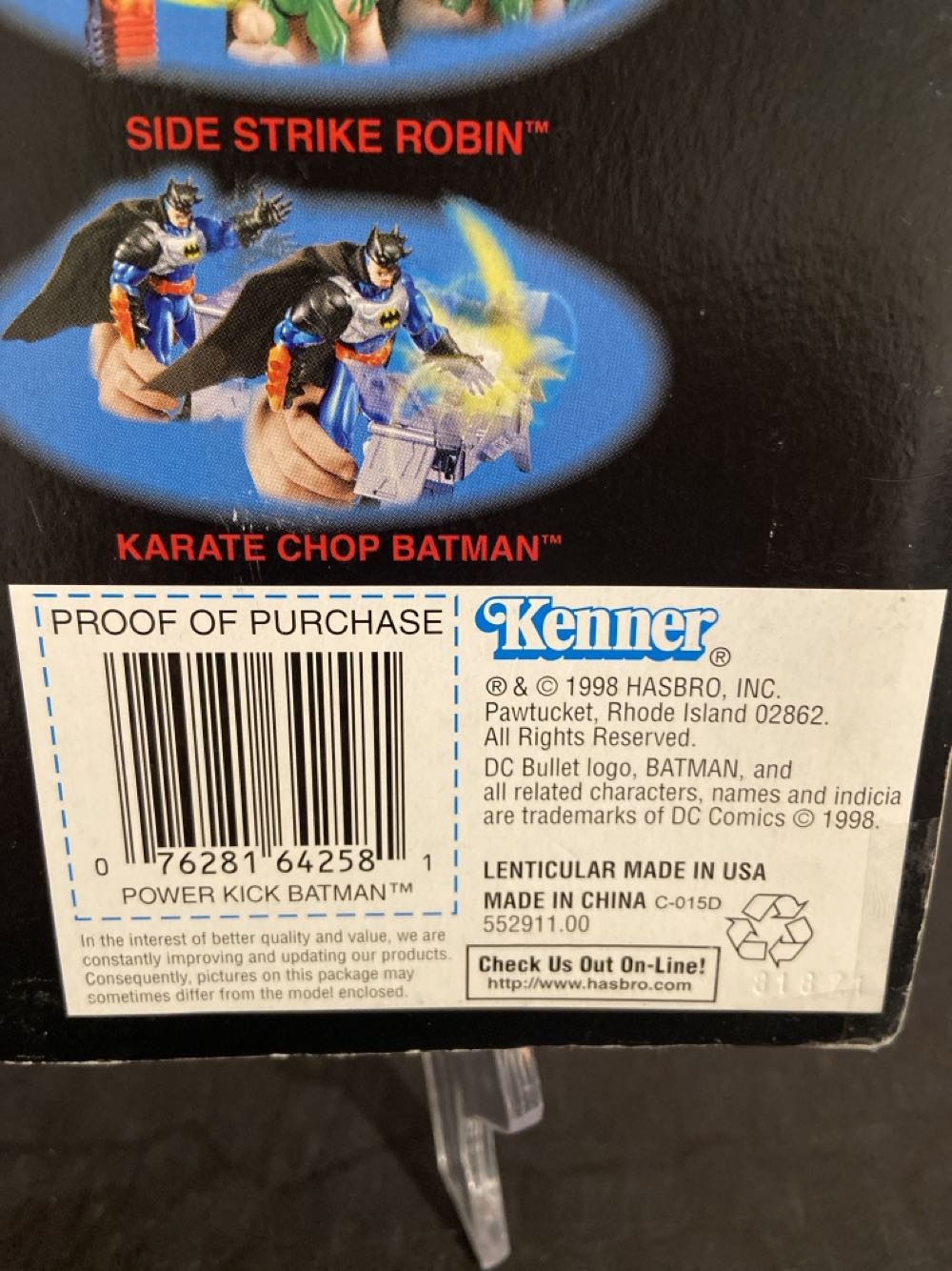 (Deluxe) Power Kick Batman - Kenner (Batman: Knight Force Ninjas) action figure collectible [Barcode 076281642581] - Main Image 3