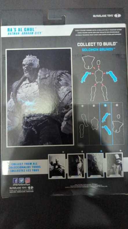 Batman: Arkham City Ra’s Al Ghul (B & W) BAF - McFarlane Toys (DC Multiverse) (Batman: Arkham City) action figure collectible [Barcode 787926154931] - Main Image 3