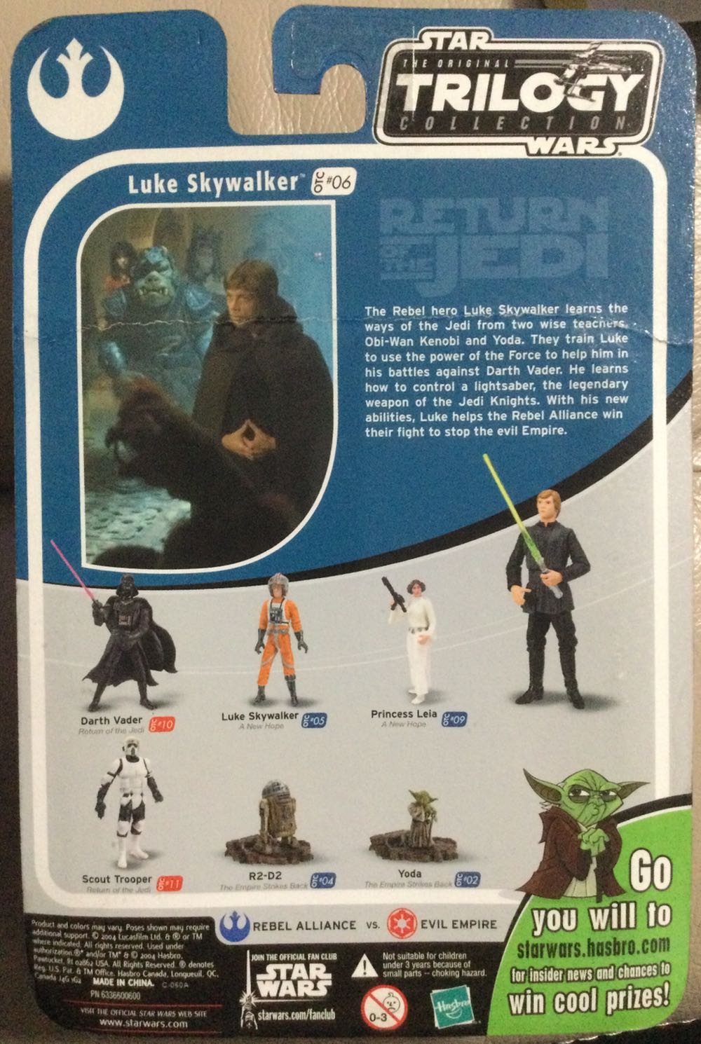 Original Trilogy Collection - #6 - Luke Skywalker - Hasbro (Return Of The Jedi) action figure collectible - Main Image 2