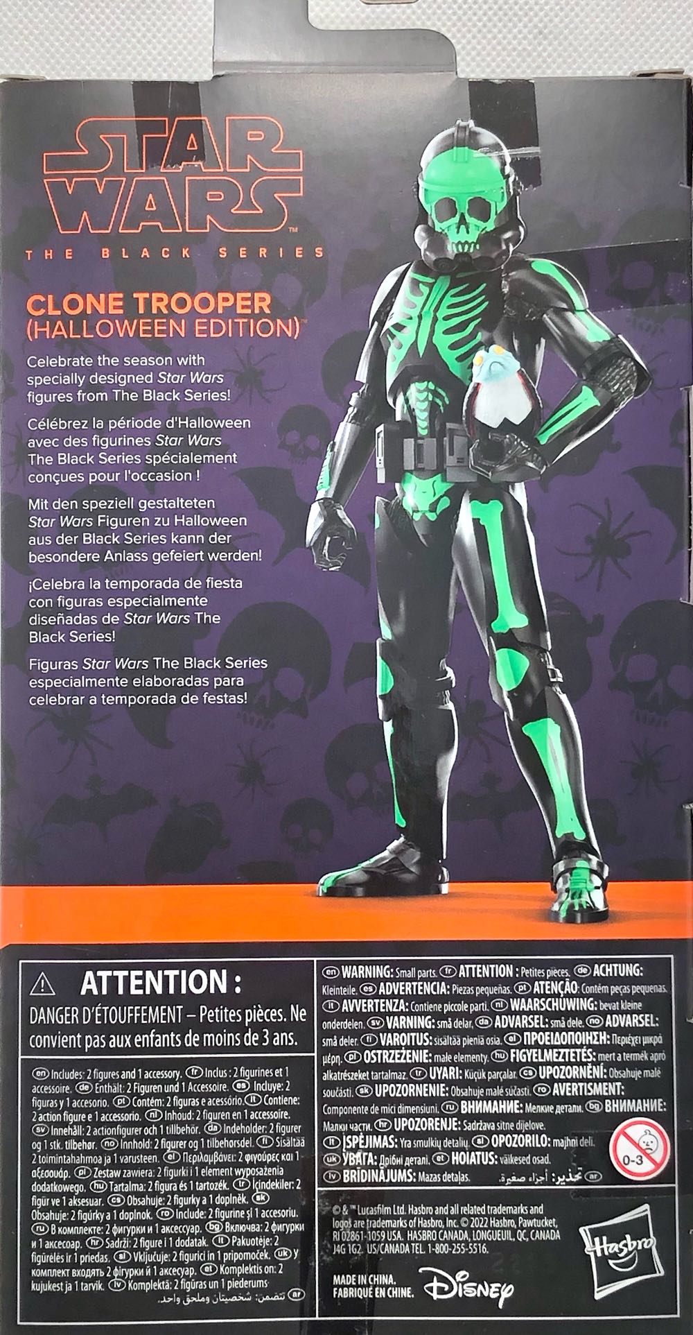 Clone Trooper (Halloween Edition) - Hasbro (Star Wars Black 6”) (Star Wars) action figure collectible - Main Image 2