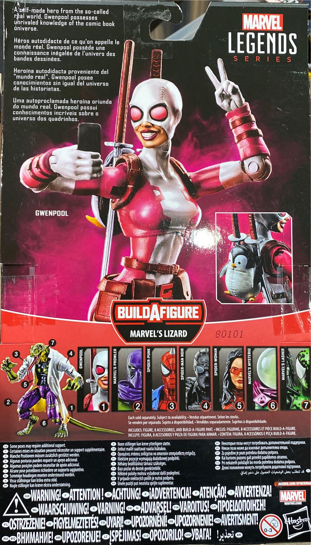 Spider-man Legends Series 6-inch Gwenpool  action figure collectible [Barcode 5010993518616] - Main Image 2