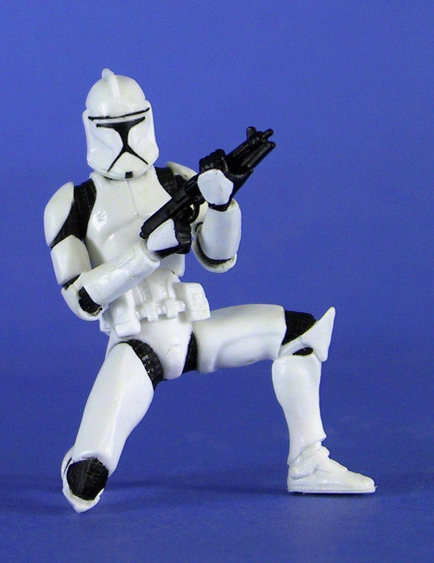 Clone Trooper Army (White Troops) - Hasbro (Star Wars - The Clone Wars 2003 Realistic) action figure collectible [Barcode 076930849873] - Main Image 3