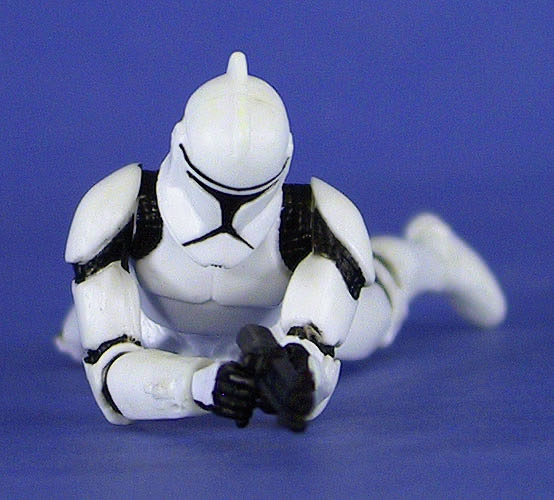 Clone Trooper Army (White Troops) - Hasbro (Star Wars - The Clone Wars 2003 Realistic) action figure collectible [Barcode 076930849873] - Main Image 4
