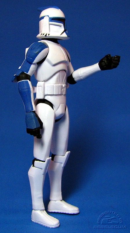 Star Wars Hasbro Clone Trooper (501st Legion) - Star Wars (The Clone Wars) - Hasbro (Star Wars) action figure collectible [Barcode 653569342946] - Main Image 3