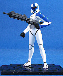 Clone Wars: Clone Trooper (Lieutenant) - Hasbro (Star Wars - The Clone Wars (Animated)) action figure collectible [Barcode 653569054030] - Main Image 2
