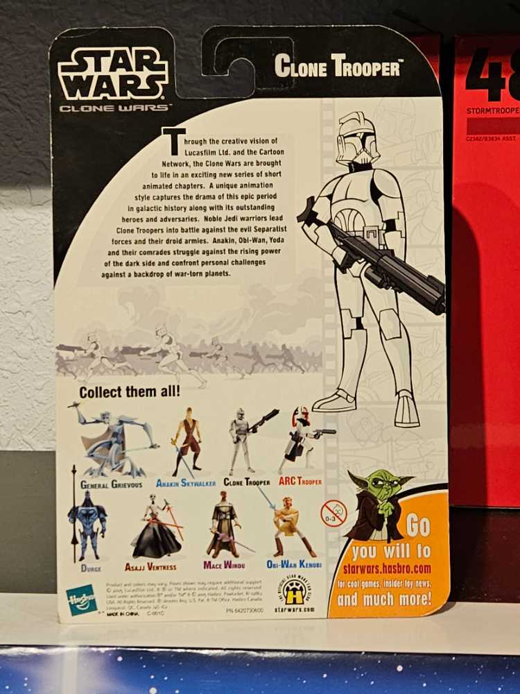 Clone Wars: Clone Trooper (Lieutenant) - Hasbro (Star Wars - The Clone Wars (Animated)) action figure collectible [Barcode 653569054030] - Main Image 4