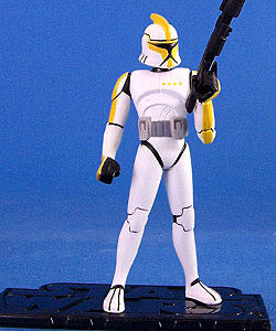 Clone Trooper (Commander) - Hasbro (Star Wars - The Clone Wars (Animated)) action figure collectible [Barcode 653569054030] - Main Image 2