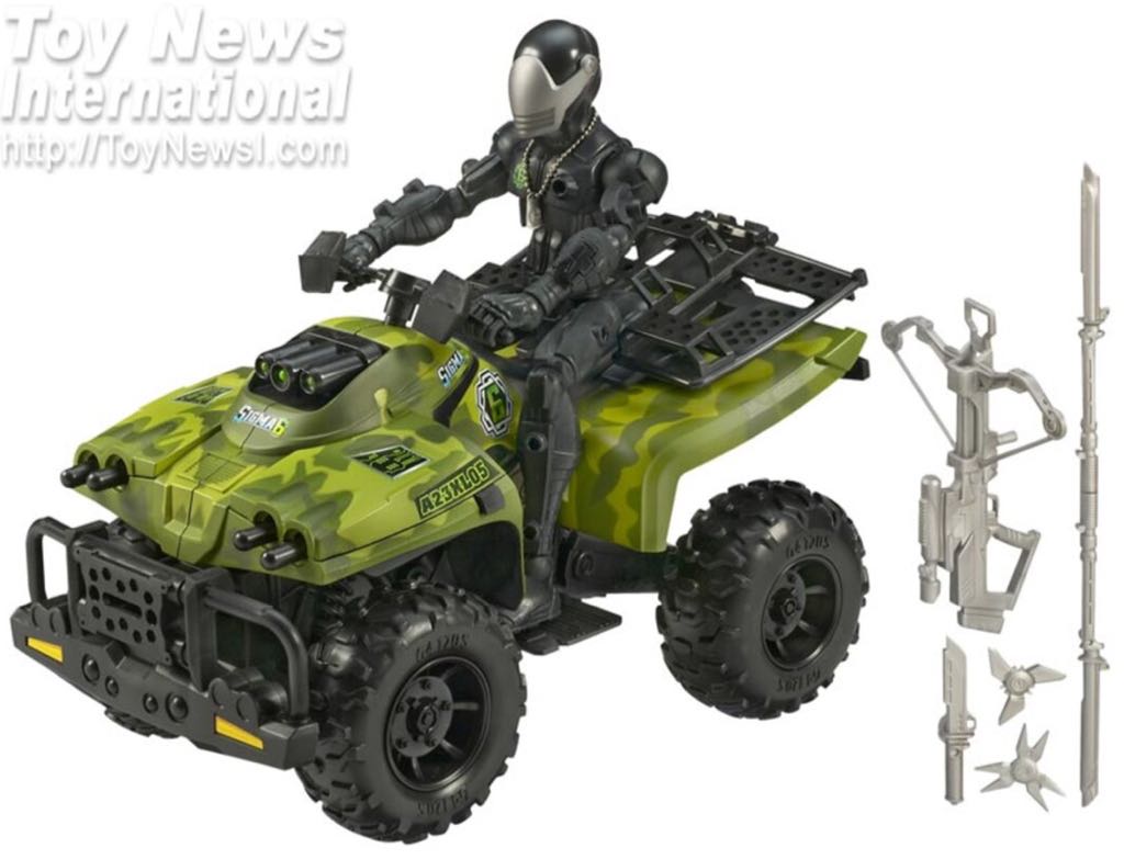 Sigma 6 Ninja Tracker ATV w/Snake-Eyes - Hasbro (G.I. Joe Sigma 6) action figure collectible - Main Image 2