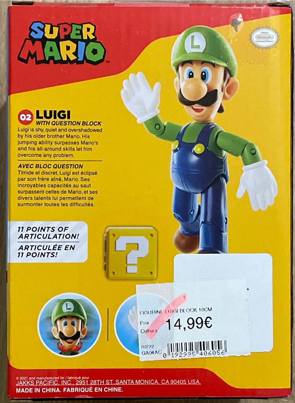 02 Luigi - Jakks Pacific, Inc (Gamestop Boxed Exclusive) action figure collectible [Barcode 192995406056] - Main Image 2