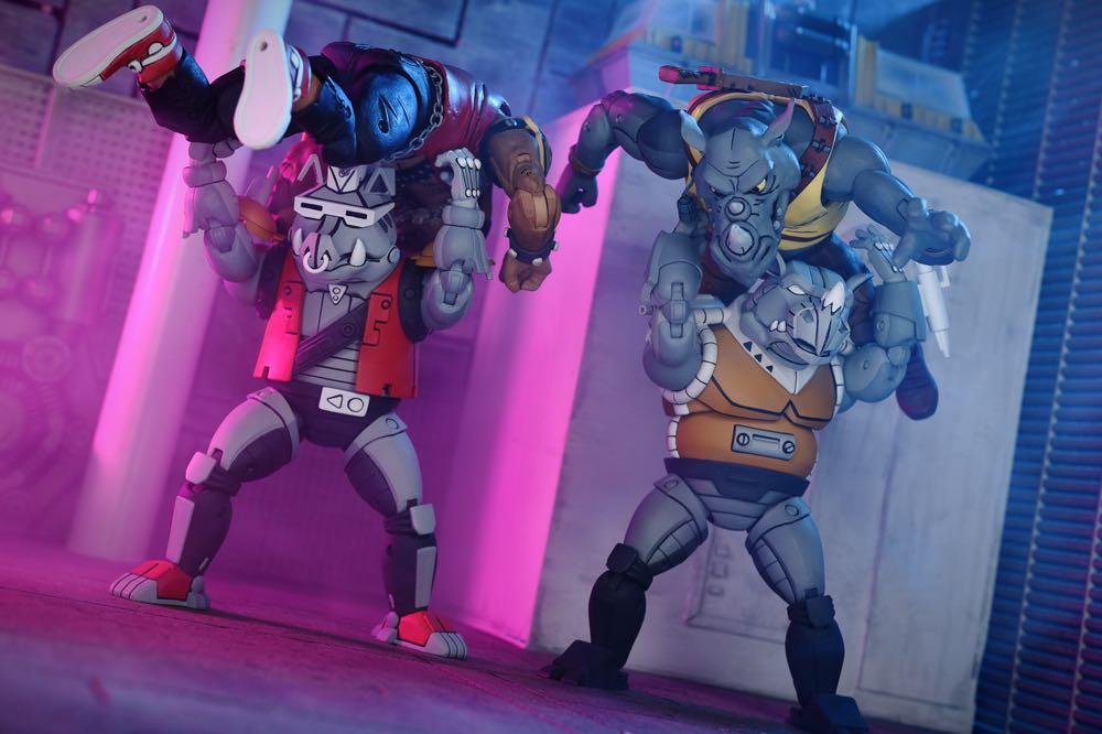 Super Bebop And Mighty Rocksteady - Neca (Teenage Mutant Ninja Turtles) action figure collectible - Main Image 2