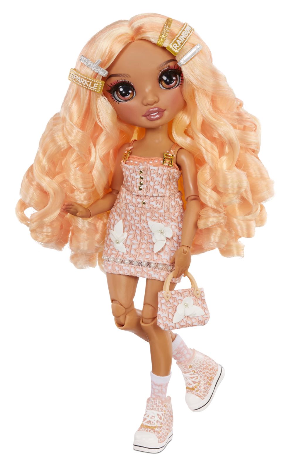 Rainbow High Georgia Bloom Fashion Peach Light Orange Fashion Georgia - MGA Entertainment (Rainbow High) action figure collectible [Barcode 035051575740] - Main Image 4