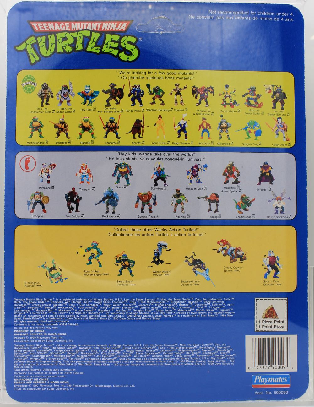 TMNT - Foot Soldier - Playmates Toys (Teenage Mutant Ninja Turtles) action figure collectible [Barcode 043377500094] - Main Image 2