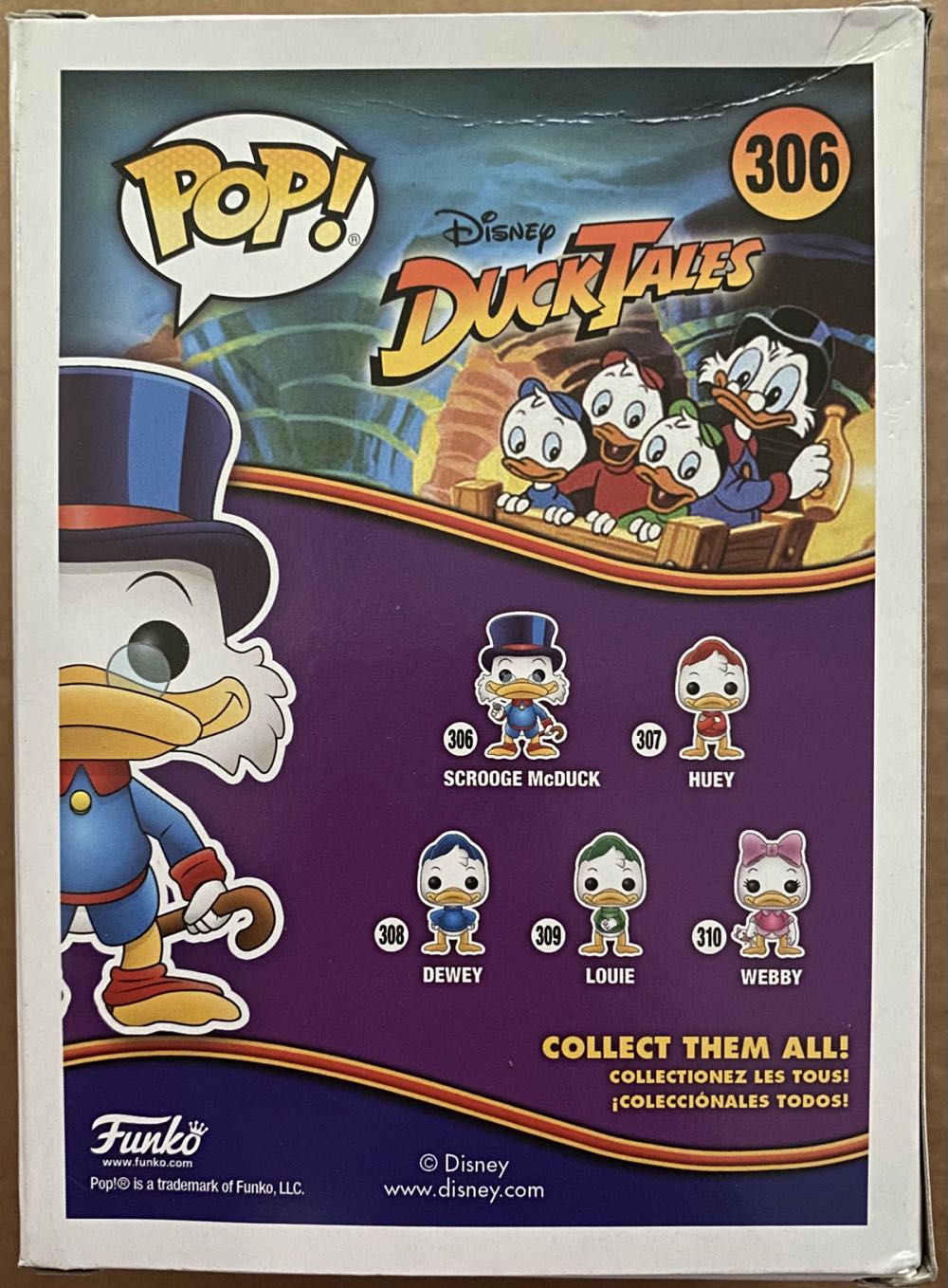 Pop! Television (DuckTales): #306 Scrooge McDuck - Funko (DuckTales) action figure collectible [Barcode 889698200578] - Main Image 3