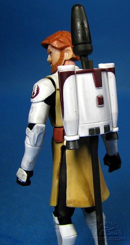 Obi-Wan Kenobi (1st Day of Issue) - Hasbro (Star Wars - The Clone Wars 2008) action figure collectible [Barcode 653569325796] - Main Image 4