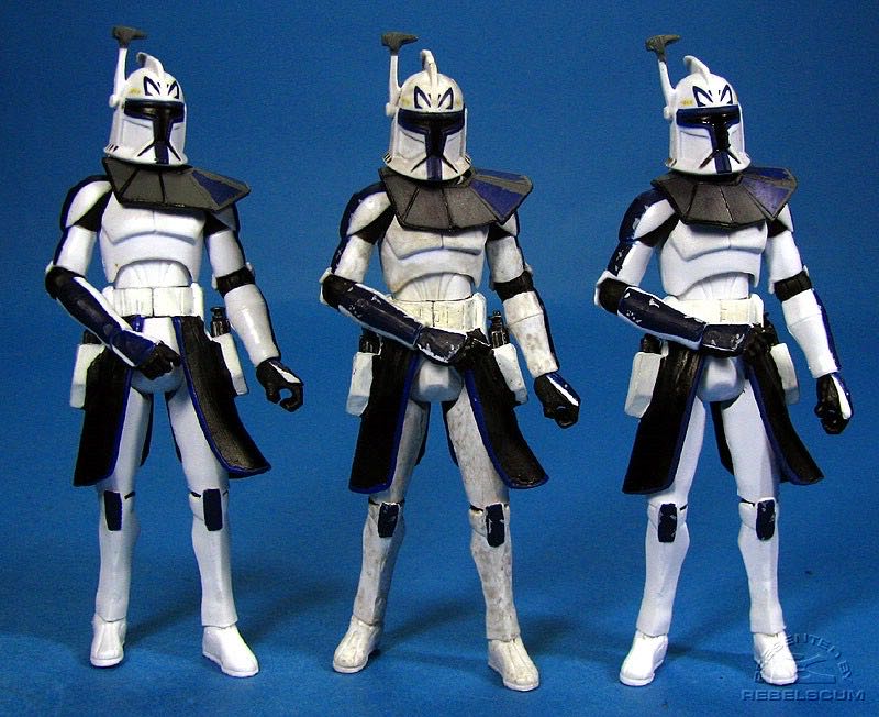 Legacy2 - Captain Rex (1st Day of Issue, Dirty Armor) - Hasbro (Star Wars - The Clone Wars 2008) action figure collectible [Barcode 653569325819] - Main Image 4