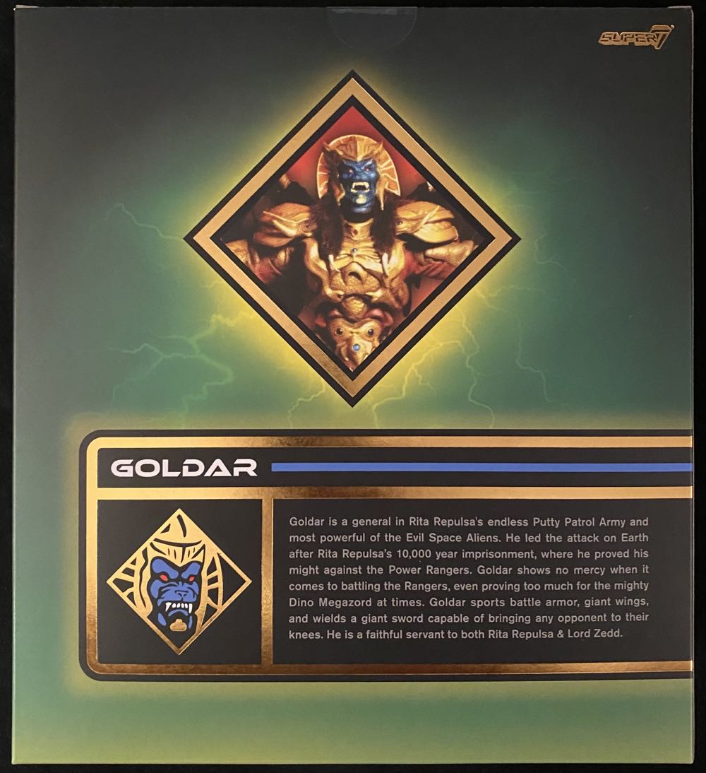 Goldar - Super 7 (Power Rangers Ultimates) action figure collectible [Barcode 840049813007] - Main Image 2