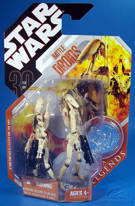 Battle Droids III - Hasbro (Star Wars - 30th Anniversary Collection) action figure collectible [Barcode 653569218173] - Main Image 1