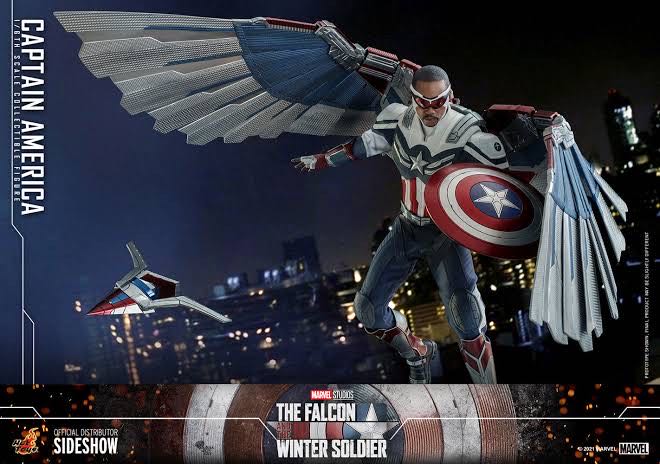 Captain America (Sam Wilson) - Hot Toys (The Falcon and the Winter Soldier) action figure collectible - Main Image 2