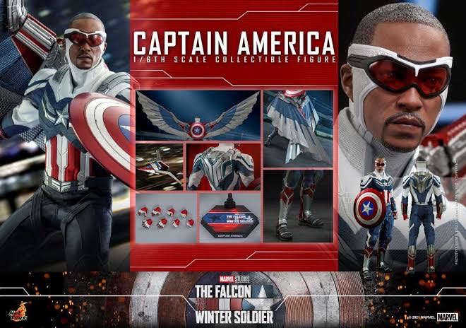 Captain America (Sam Wilson) - Hot Toys (The Falcon and the Winter Soldier) action figure collectible - Main Image 3