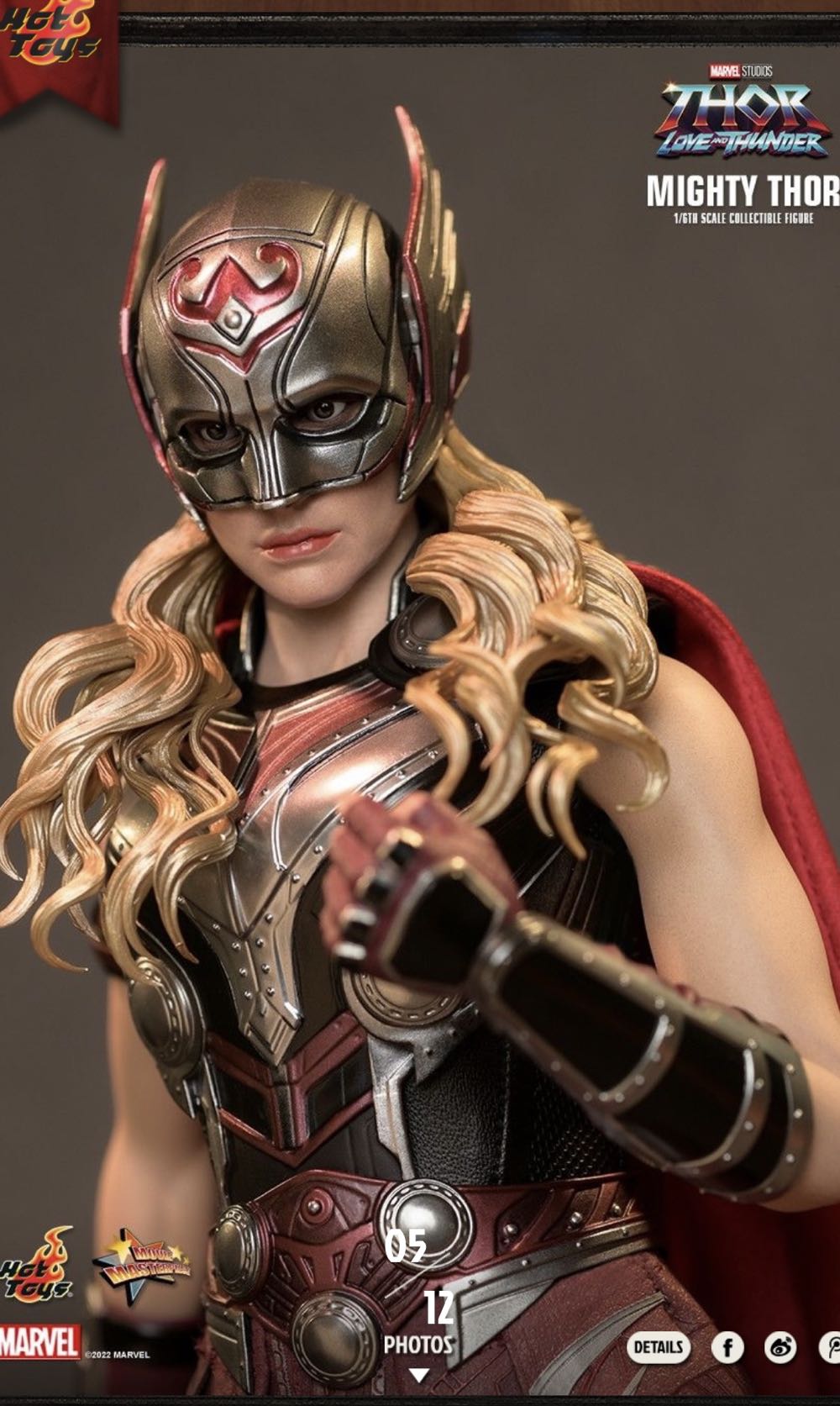 Mighty Thor - Hot Toys (Thor Love And Thunder) action figure collectible - Main Image 1
