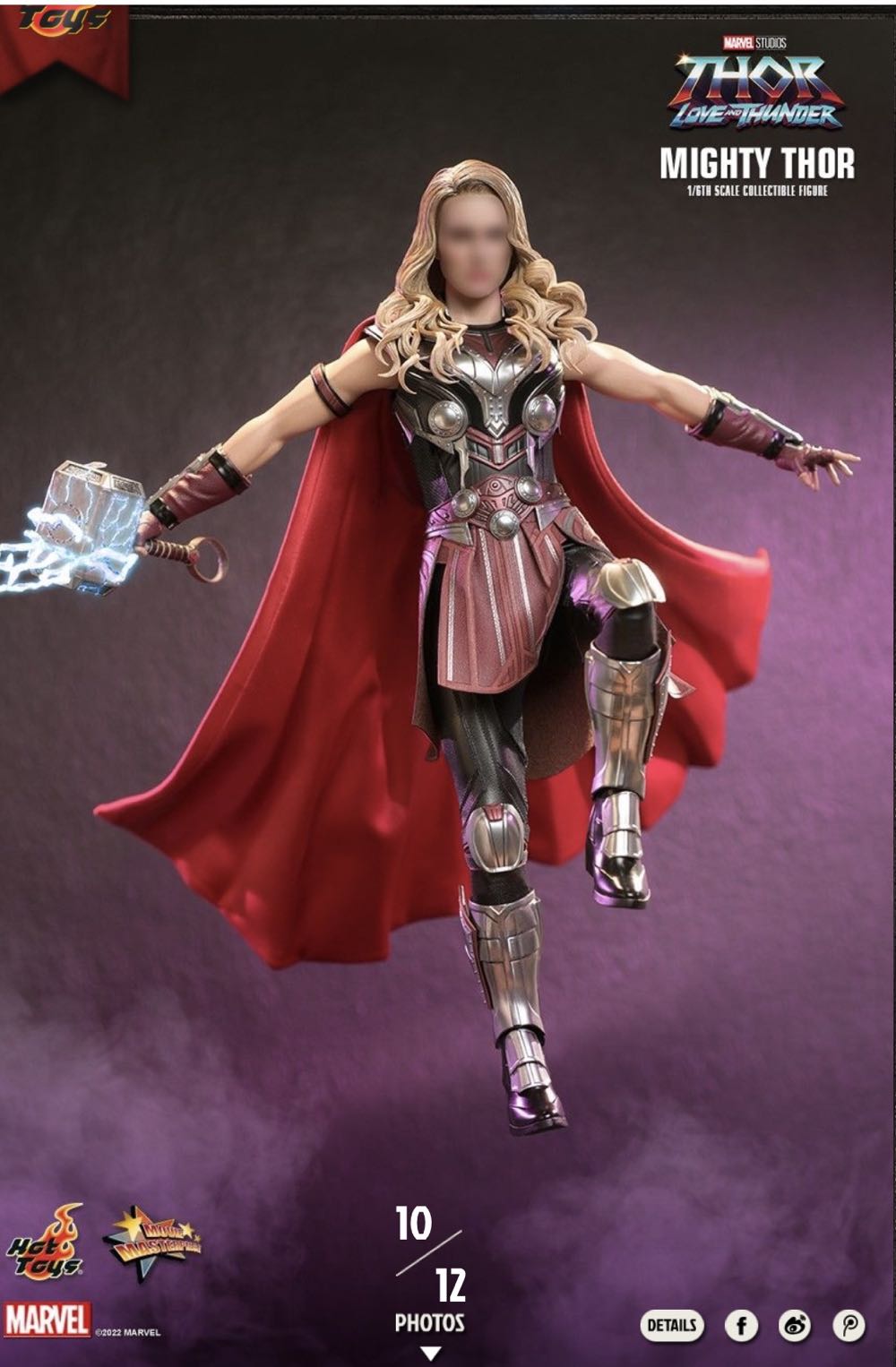 Mighty Thor - Hot Toys (Thor Love And Thunder) action figure collectible - Main Image 2