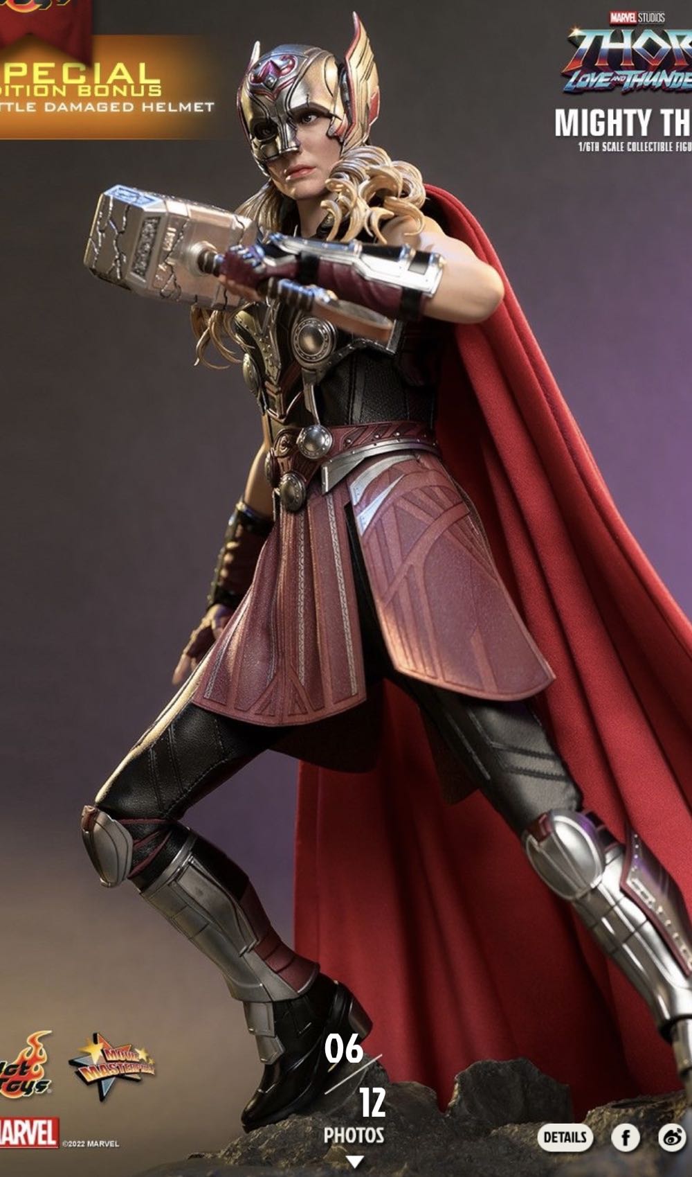 Mighty Thor - Hot Toys (Thor Love And Thunder) action figure collectible - Main Image 3