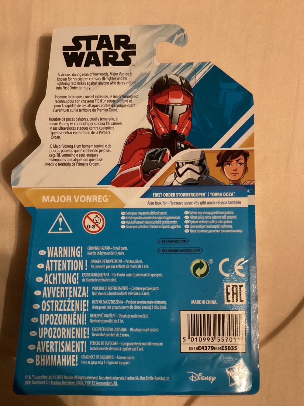 Major Vonreg - Hasbro (Star Wars Resistance) action figure collectible [Barcode 5010993557011] - Main Image 2