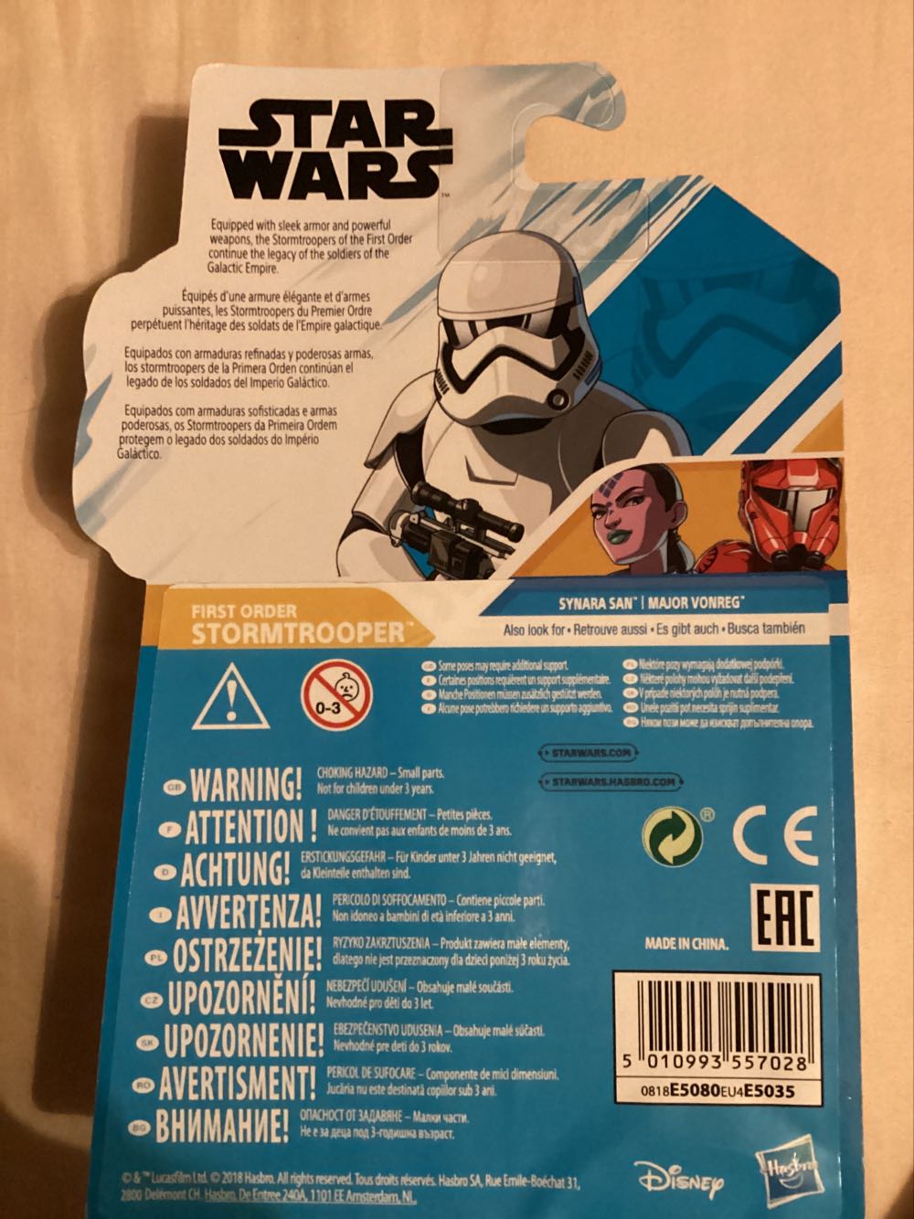 First Order Stormtrooper - Hasbro (Star Wars Resistance) action figure collectible [Barcode 5010993557028] - Main Image 2