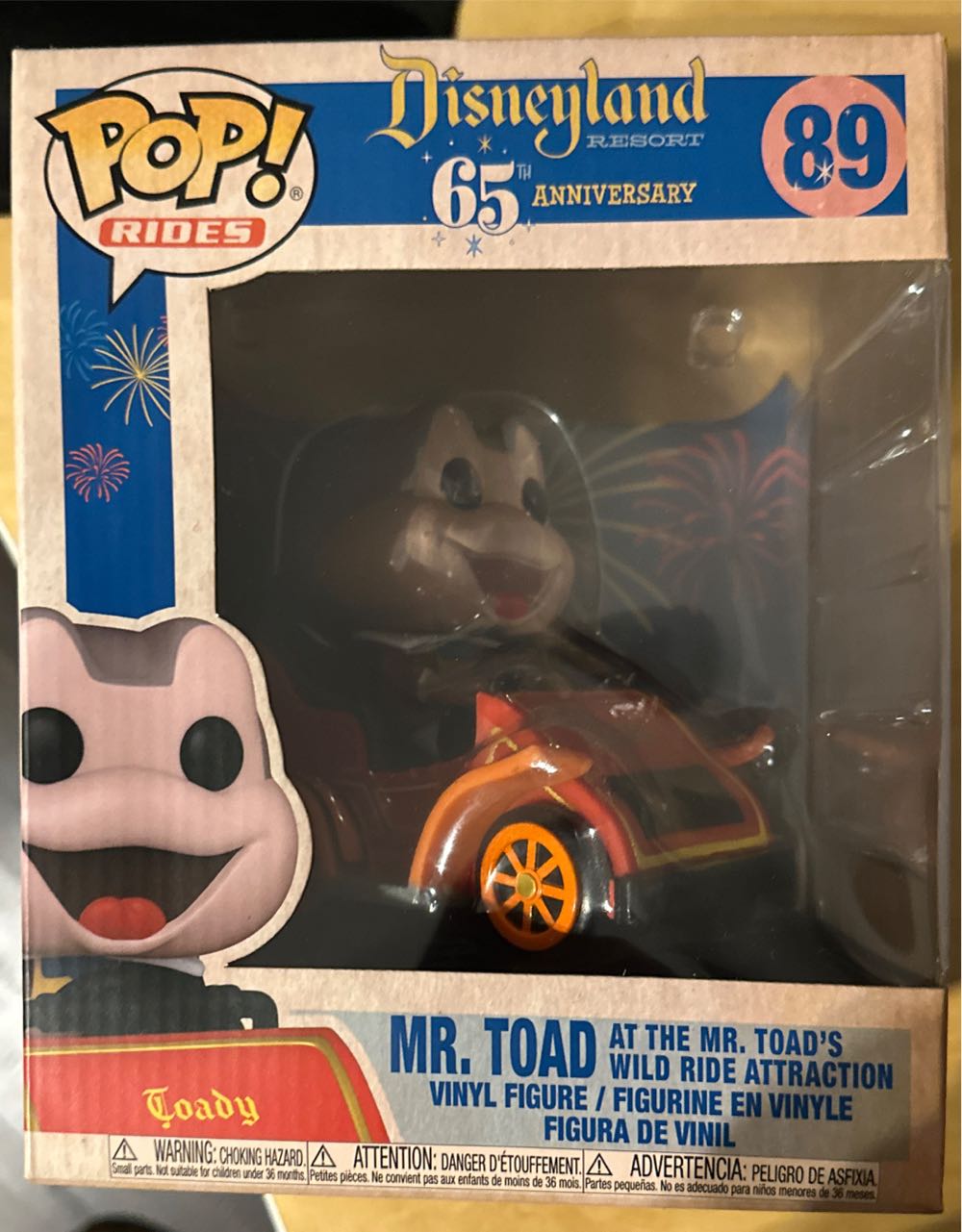 Funko Pop! Ride: Disney 65th Mr. Toad In Car Red 6 Inches  action figure collectible [Barcode 889698511926] - Main Image 2