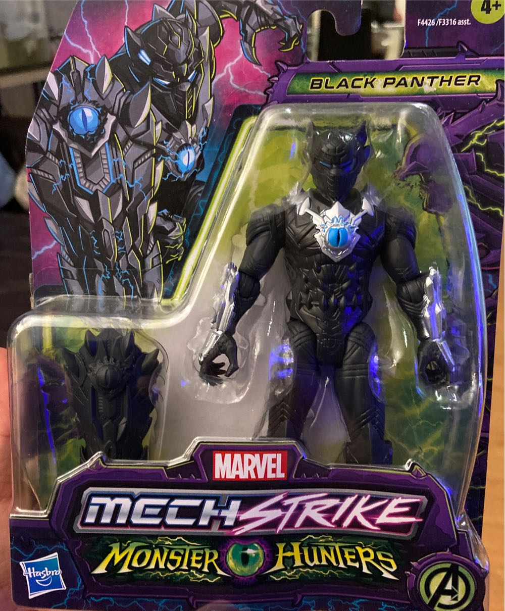 Marvel Avengers Mech Strike Monster Hunters Black Panther Toy 6-inch-scale Action Figure With Accessory Toys For Kids Ages 4 And Up  action figure collectible [Barcode 5010993945290] - Main Image 2